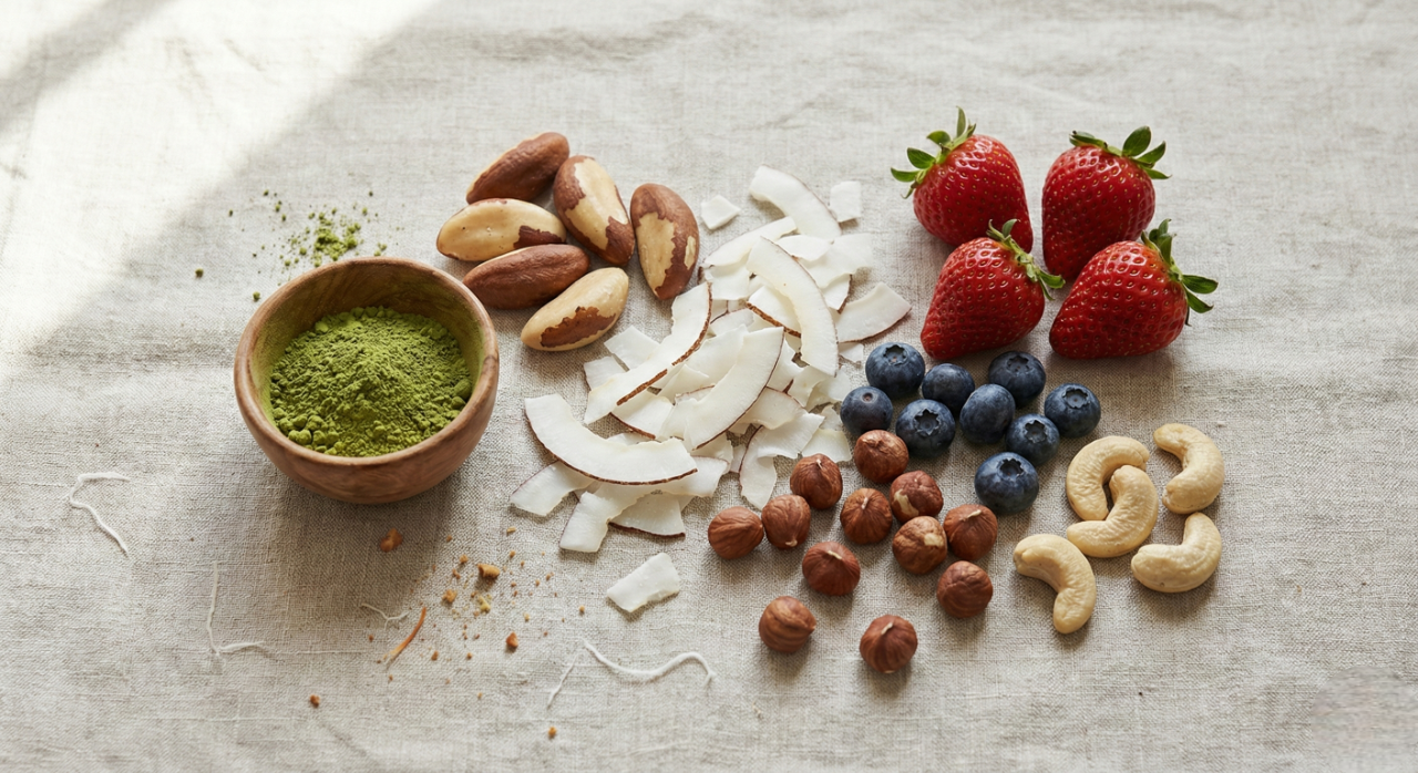 A person enjoying a vibrant drink